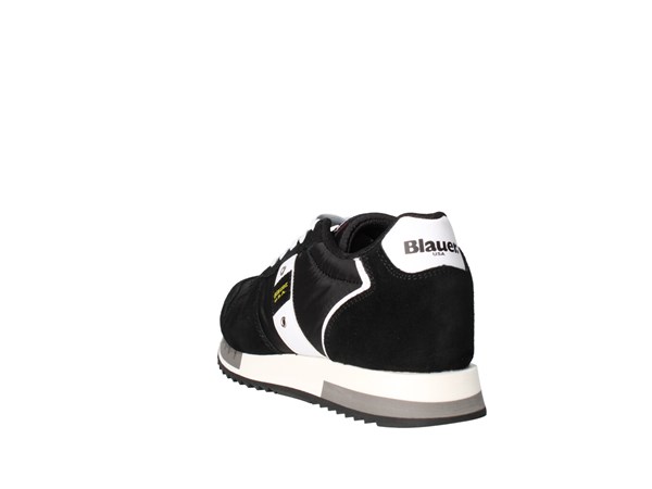 Blauer. U.s.a. S3queens01/mes Nero E Bianco Scarpe Uomo Sneakers