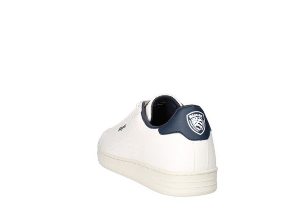 Blauer. U.s.a. S4grant01/puc Bianco E Blu Scarpe Uomo Sneakers