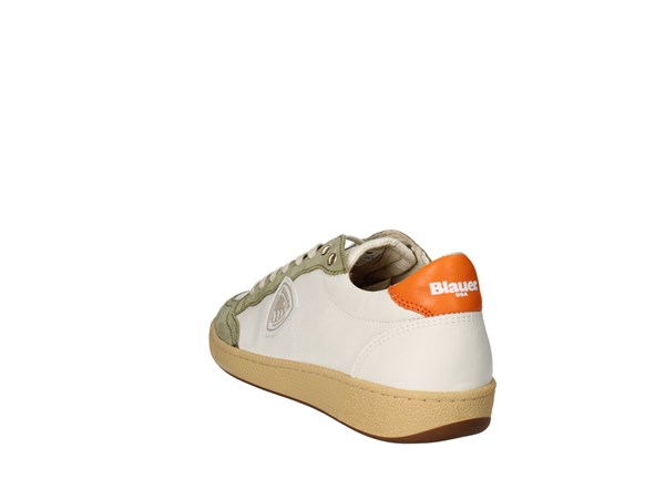 Blauer. U.s.a. S4murray08/les Bianco E Verde  Scarpe Uomo Sneakers