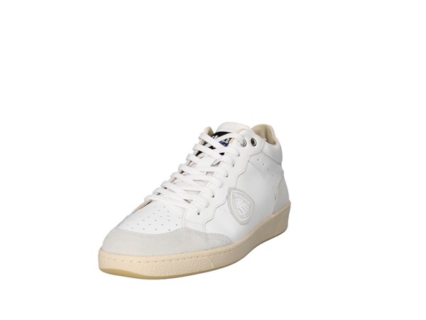 Blauer. U.s.a. S4murray10/lea Bianco E Stone Scarpe Uomo Sneakers