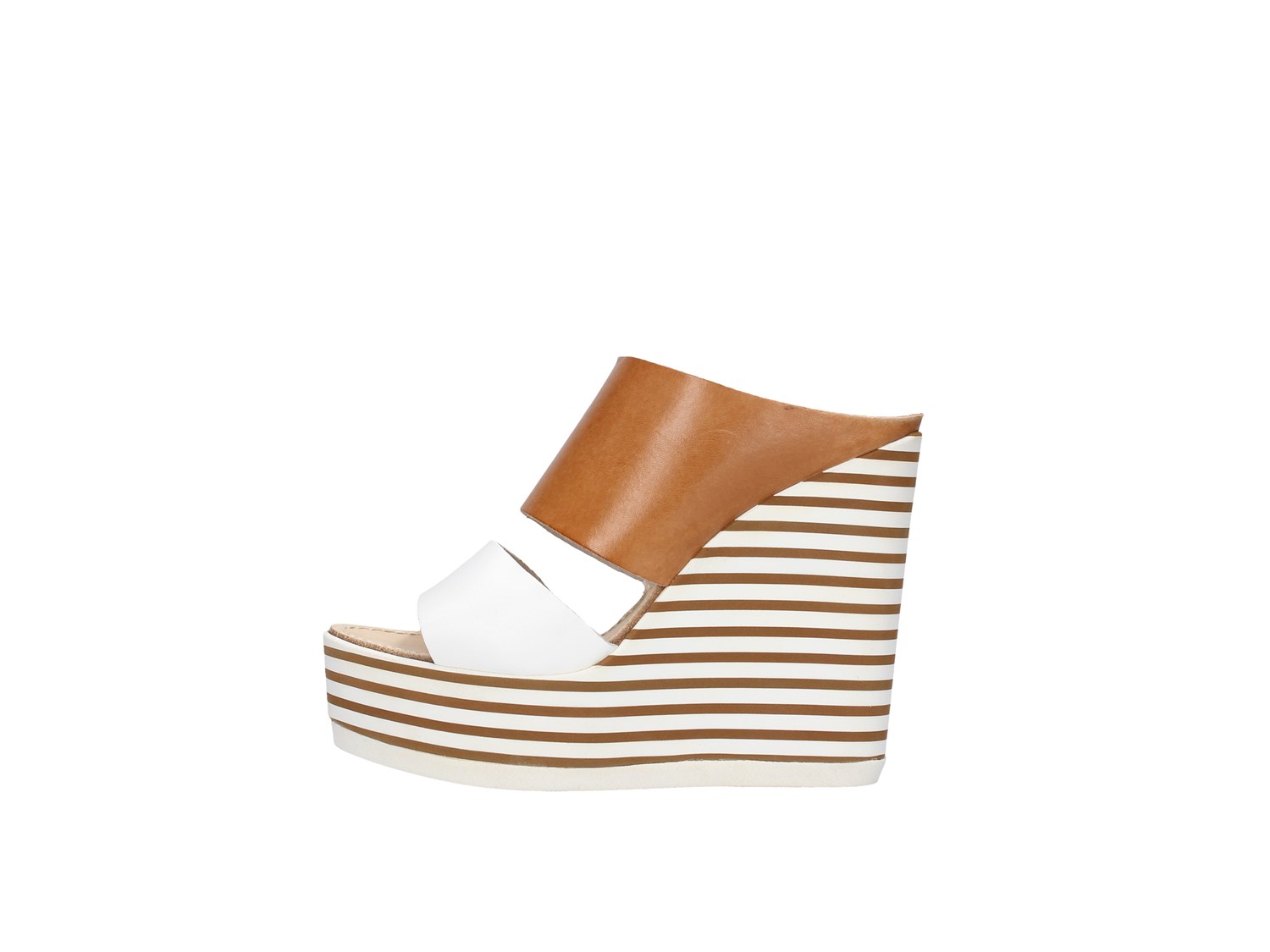 Zoe Mic100/02 Leather / White Shoes Women Sandal