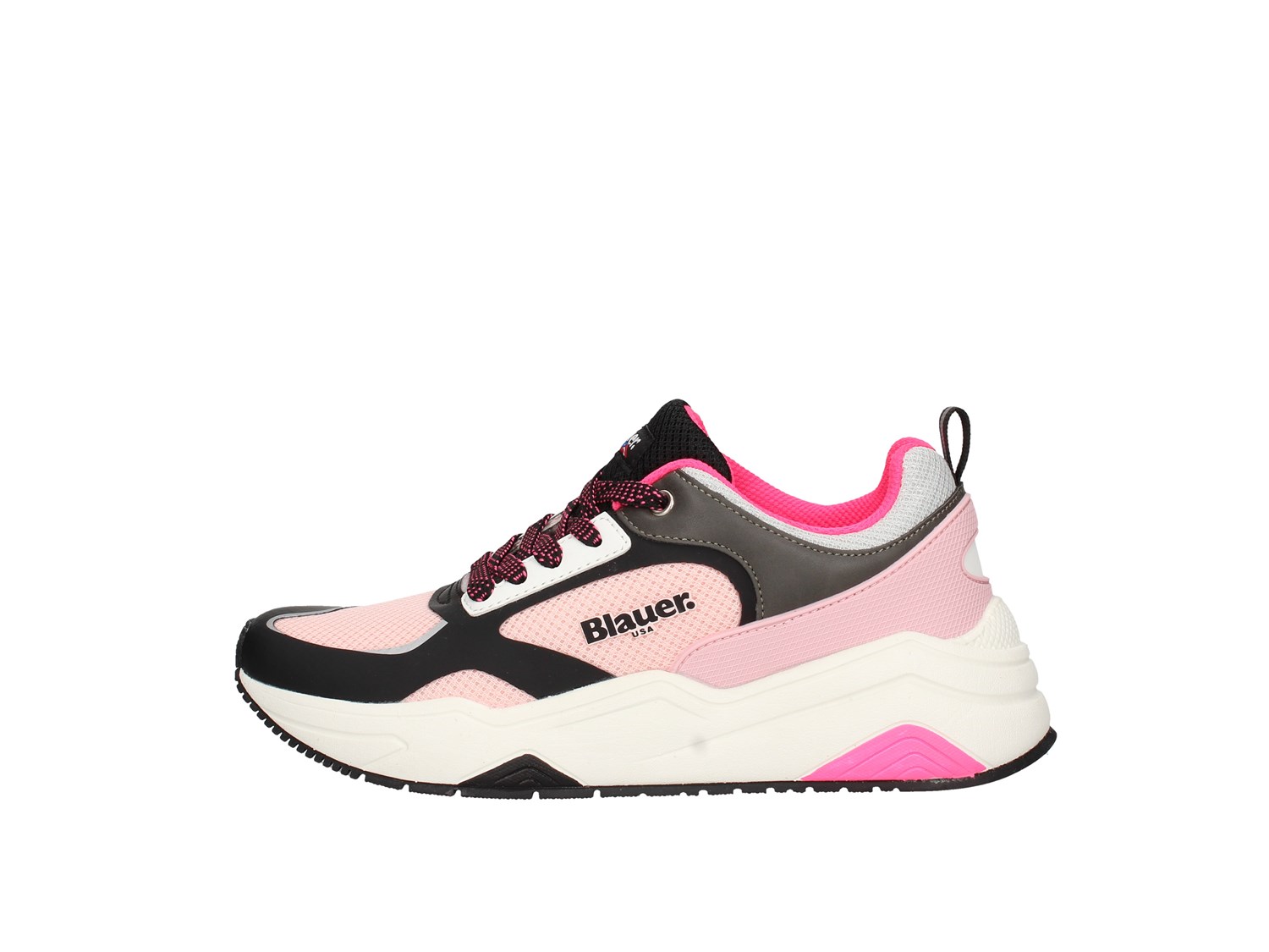Blauer. U.s.a. S1taylor01/mes Pink Gray And Black Shoes Women Sneakers