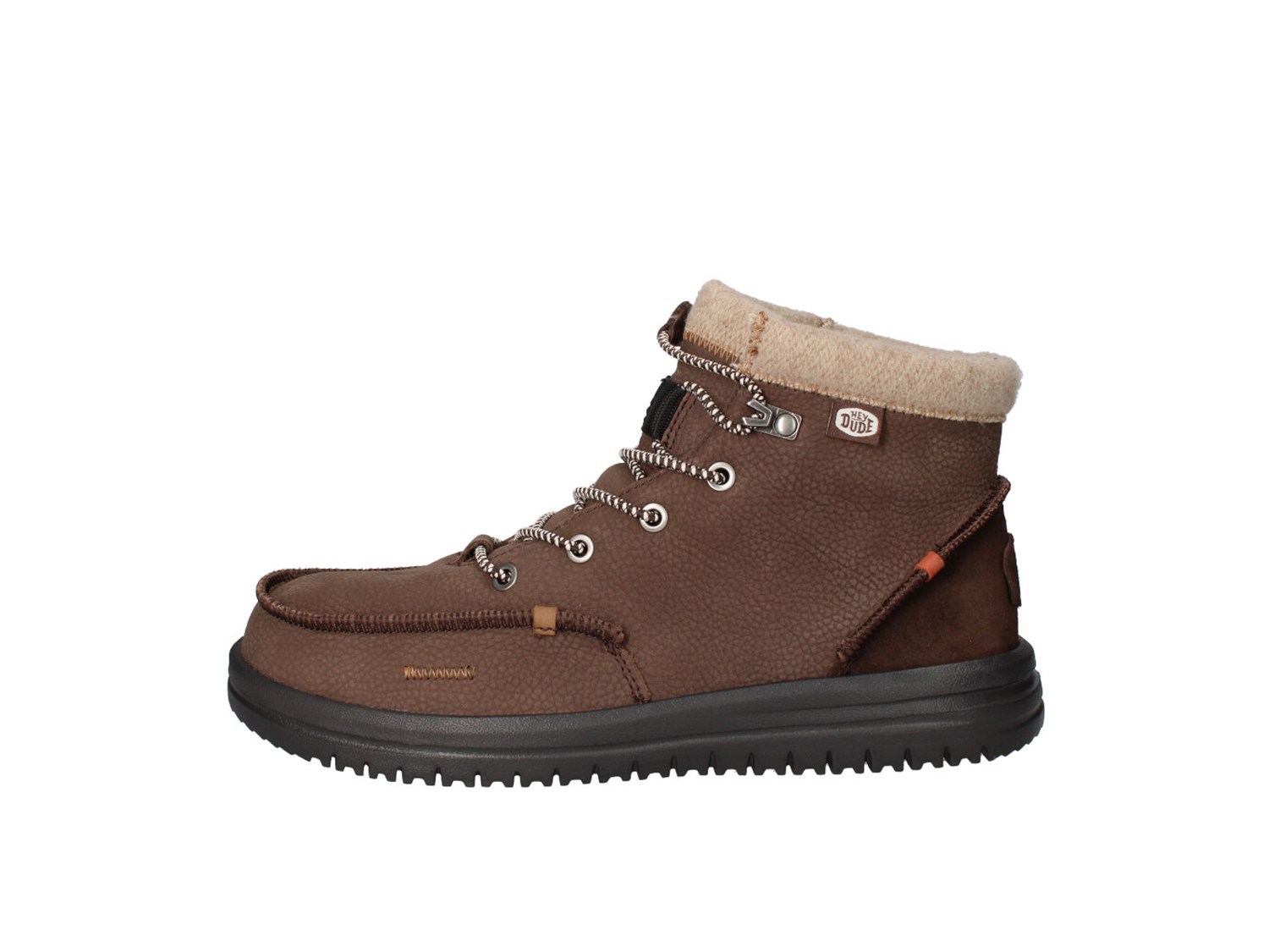 Hey Dude Bradley Boot Leather Brown Scarpe Uomo Sneakers