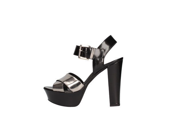 Emporio Di Parma 625 Black / Steel Shoes Women Sandal