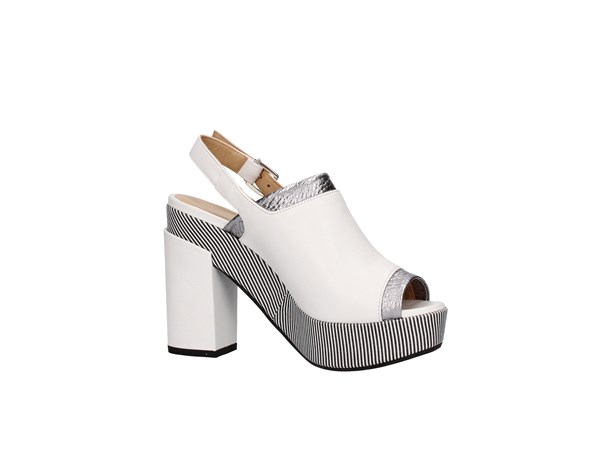 Lazzari Felici 2729 White / Silver Shoes Women Sandal