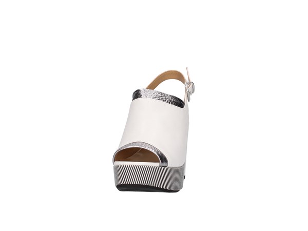 Lazzari Felici 2729 White / Silver Shoes Women Sandal