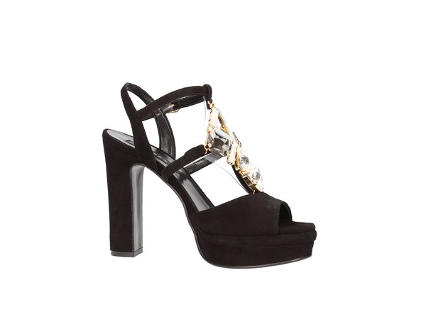 Silvana 783s Black Shoes Women Jewel Sandal