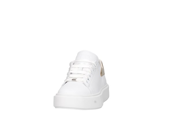 Frau 4173 White/gold Shoes Women Sneakers