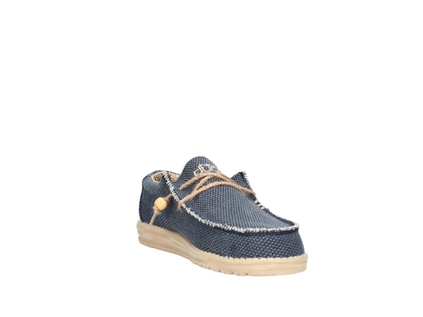 Hey Dude Wally Braided Blue Night Shoes Man Moccasin