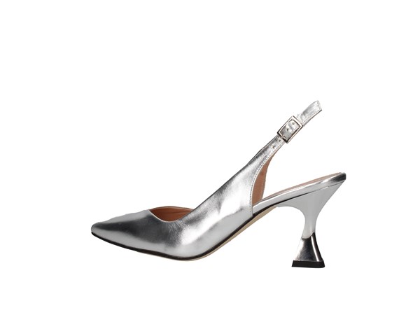 Uniche@.it Ga05b Silver Shoes Women Heels'