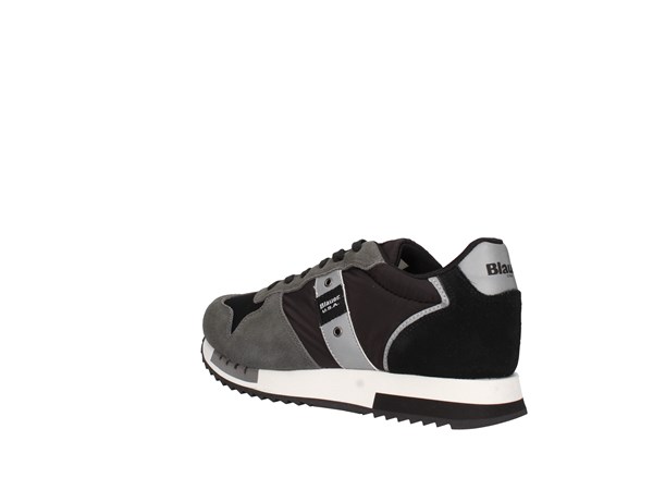 Blauer. U.s.a. S2queens01/mes Black/gunmetal Shoes Man Sneakers