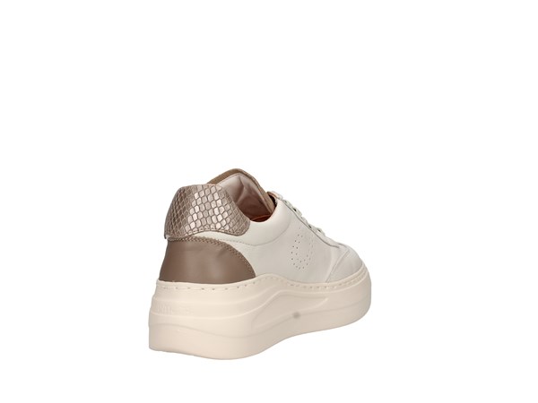 Unisa Fraile Ivory and taupe Shoes Women Sneakers