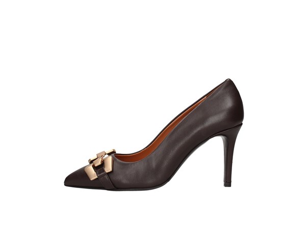 Albano 2409 Dark Brown Shoes Women Heels'