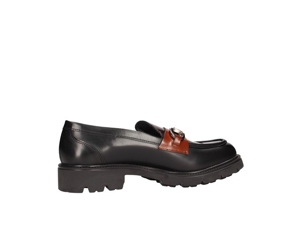 Vsl 7055/inv Black and T. Moro and leather Shoes Women Moccasin