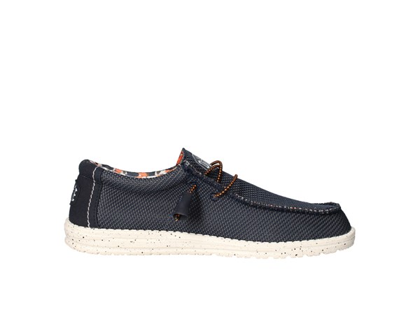 Hey Dude Wally Sox Stitch Blue Multi Shoes Man Moccasin