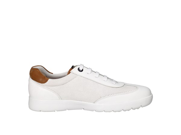 Callaghan 43716 Bianco E Cuoio Scarpe Uomo Sneakers